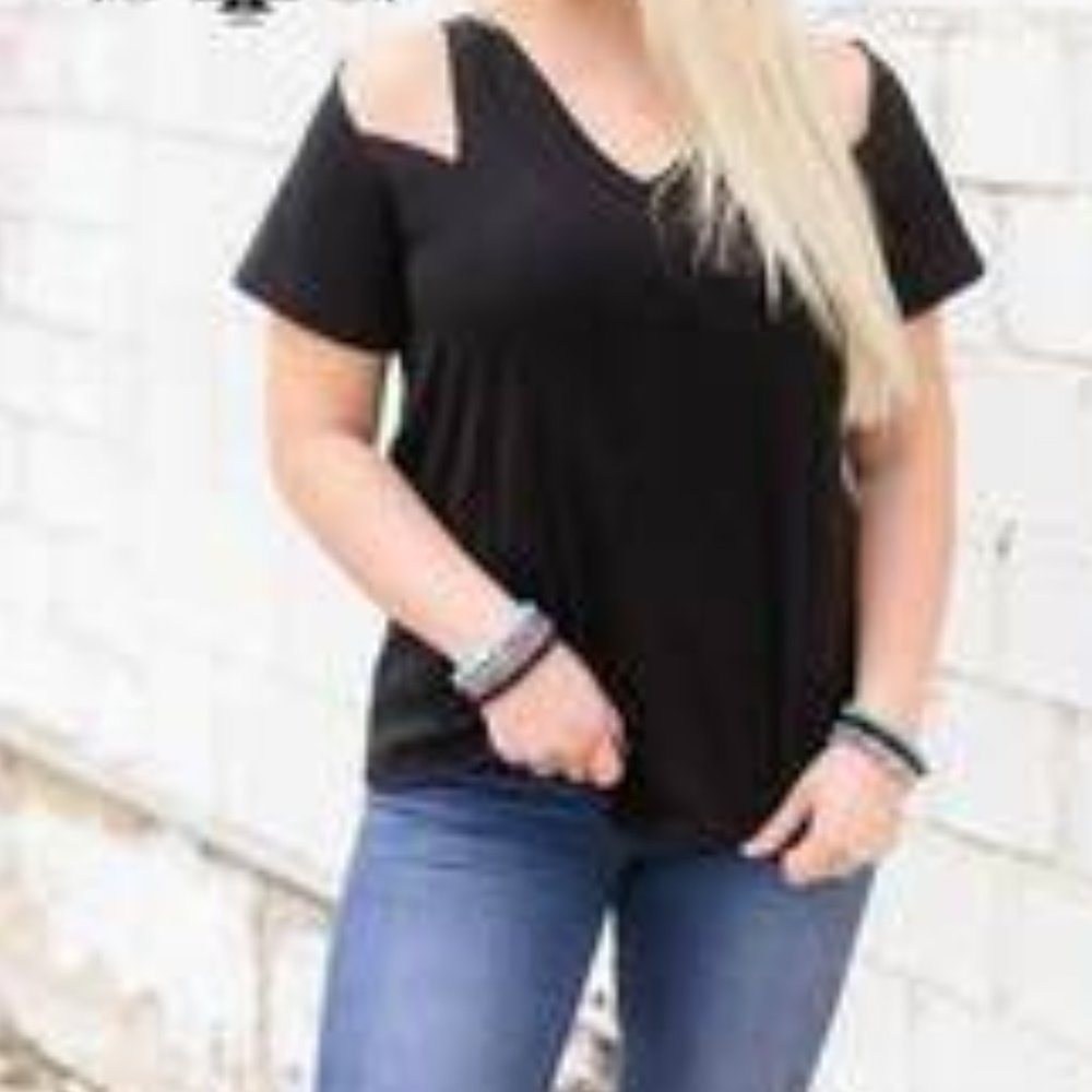 Crazy Train Black Camino Cut Top